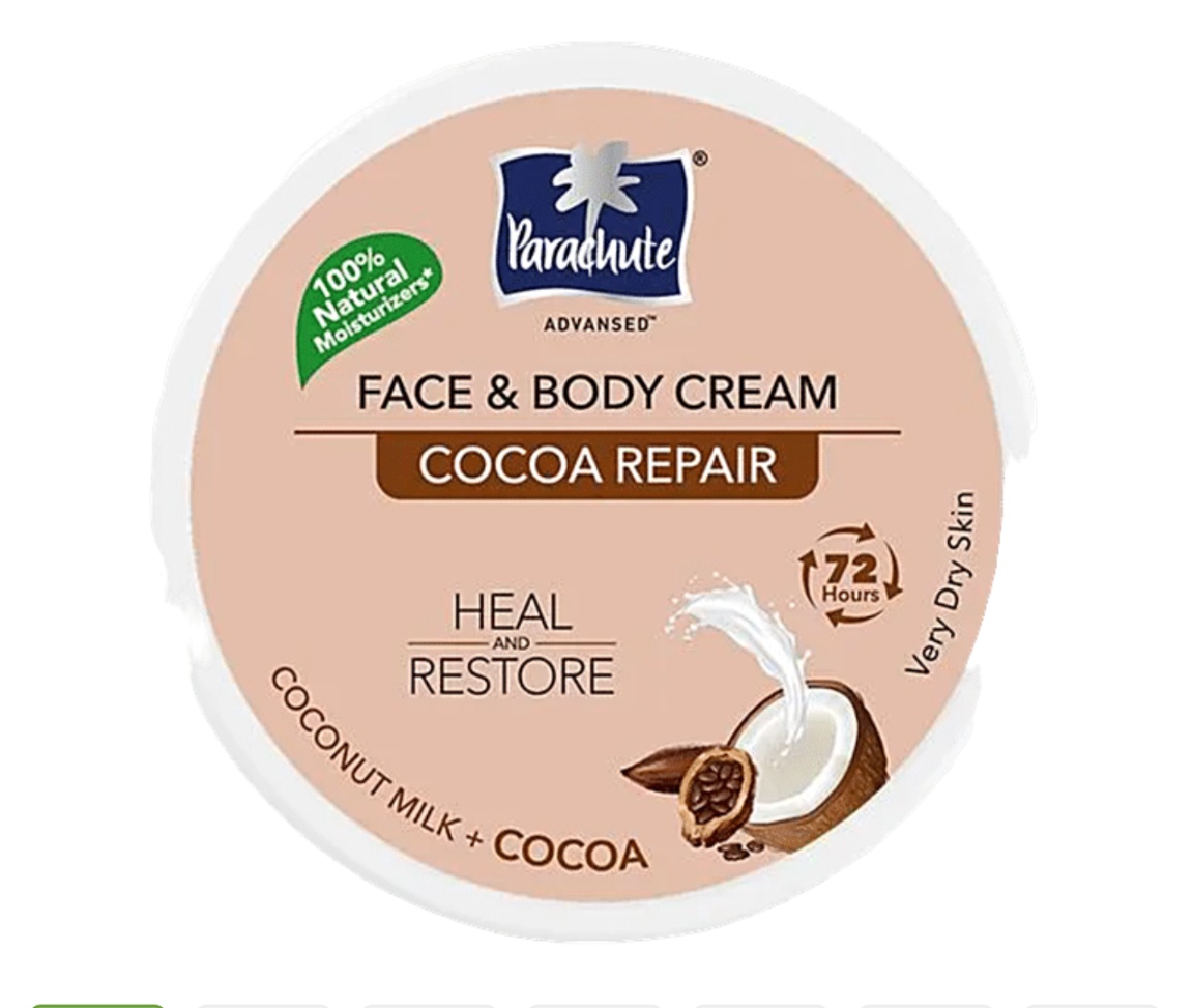 Parachute Advansed Face And Body Cream Cocoa Repair