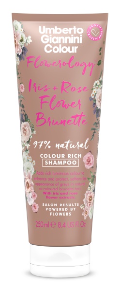 Umberto Giannini Flowerology Iris + Rose Flower Vegan Brunette Shampoo