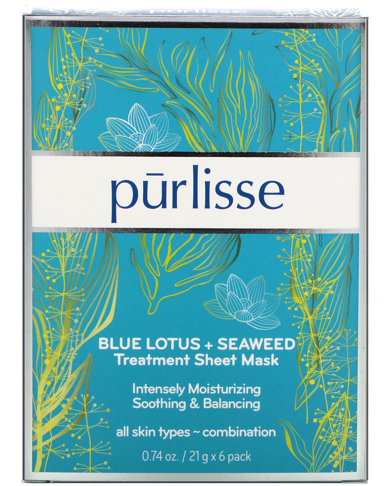 Purlisse Blue Lotus & Seaweed Treatment Sheet Mask