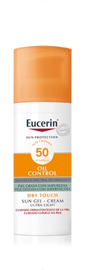 Eucerin Sun Gel-Cream Oil Control SPF 50 for Oily Skin - 50 ml - كريم