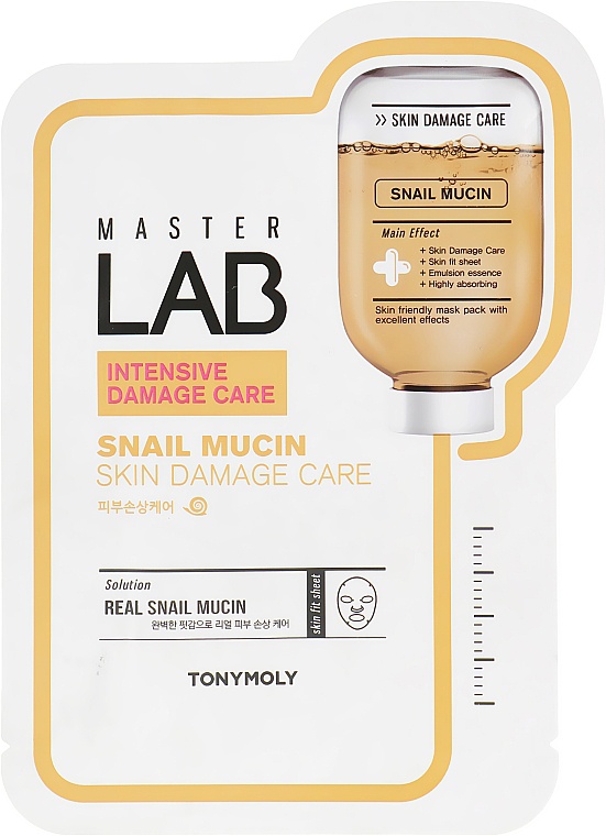 TonyMoly Master Lab Snail Mucin Mask Sheet