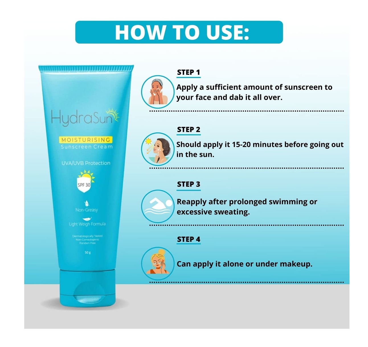 Hydrasun Moisturising Sunscreen Cream