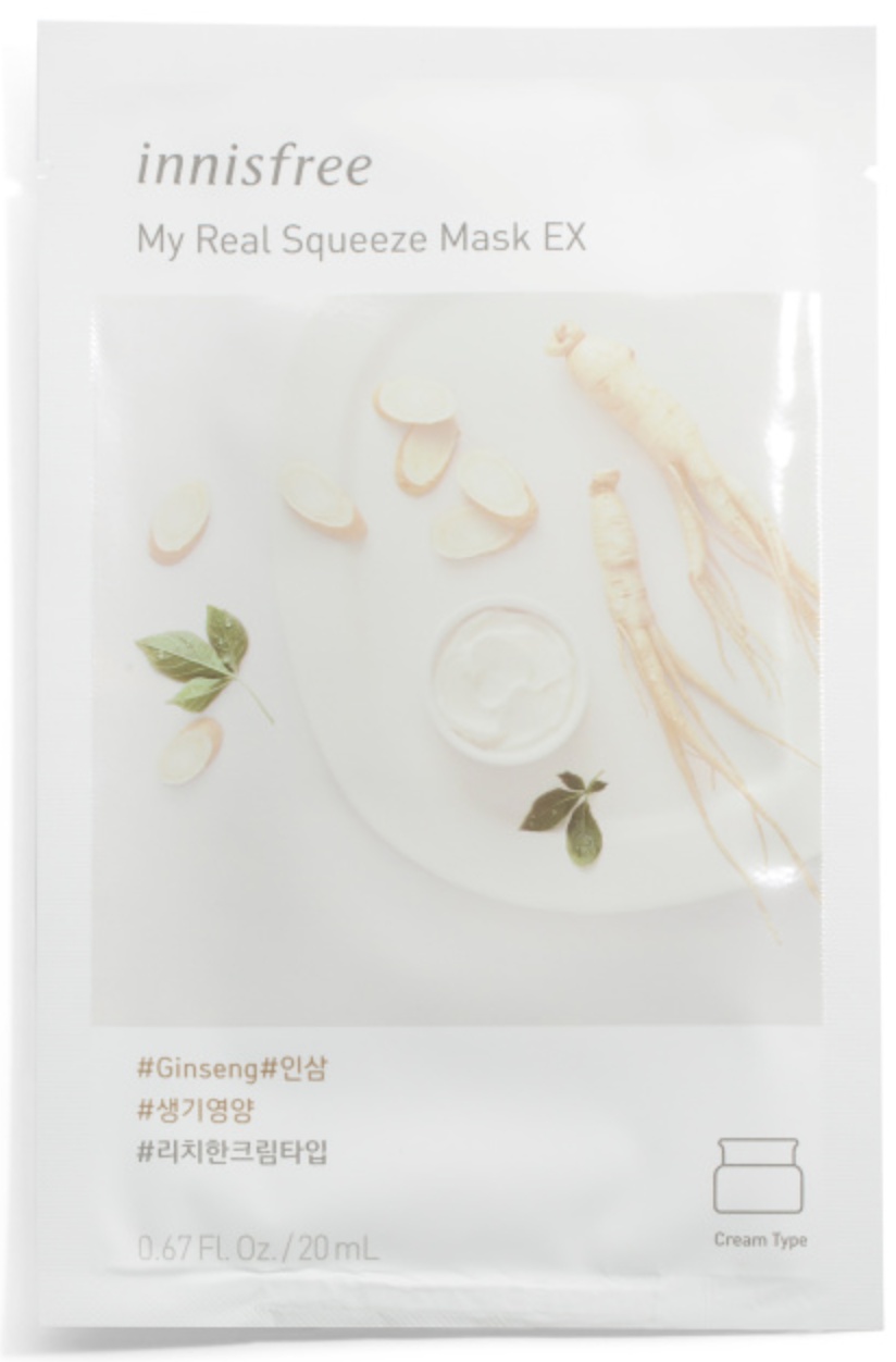 innisfree My Real Squeeze Mask Ginseng