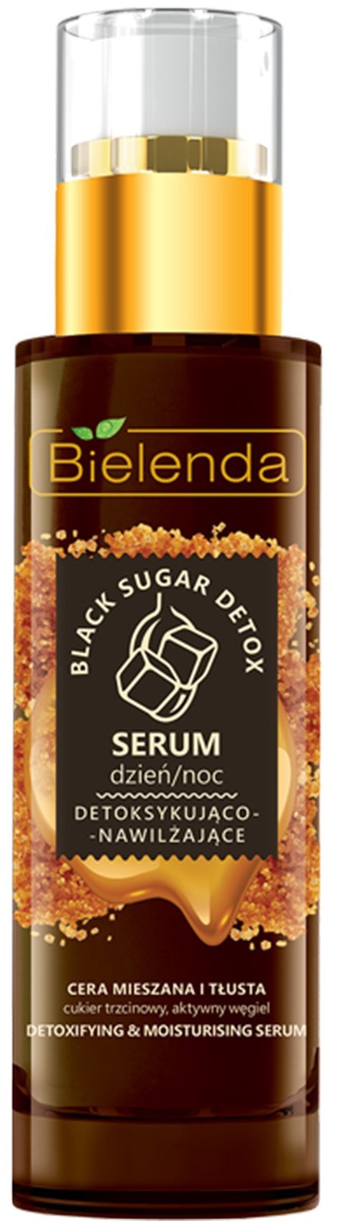 Bielenda Black Sugar Detox Detoxifying And Moisturizing Face Serum Day/Night For Mixed And Greasy Skin