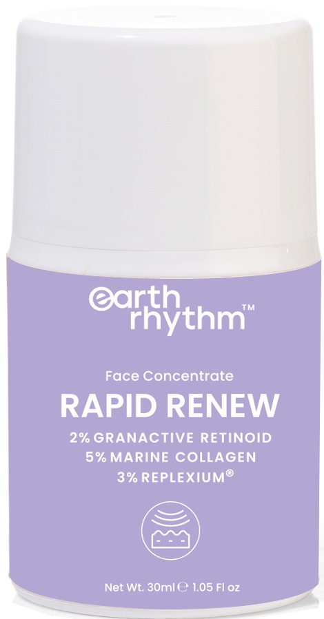 Earth Rhythm Rapid Renew Concentrate With 2% Granactive Retinoid 5% Marine Collagen 3% Replexium
