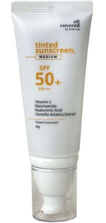 All covered by anna cay All Covered Tinted Sunscreen SPF 50+ Pa+++