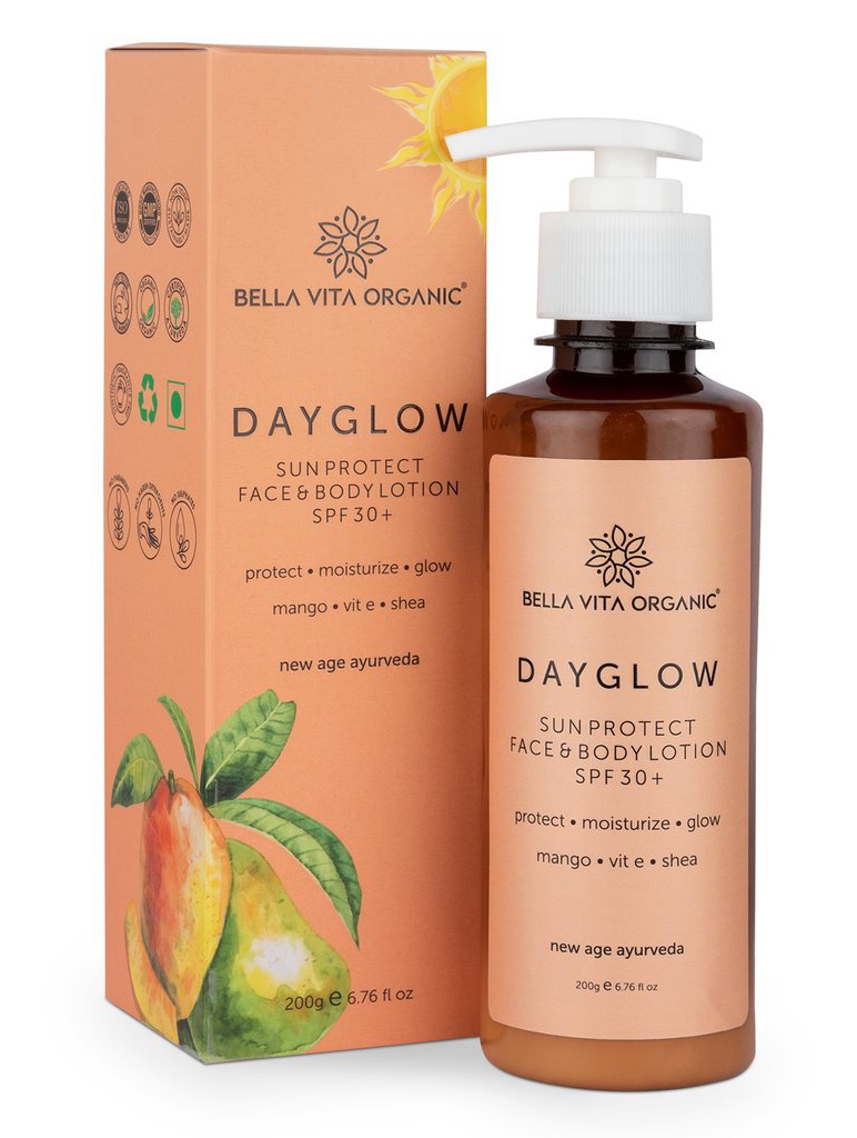 Bella Vita Organic Day Glow Face And Body Sunscreen Lotion