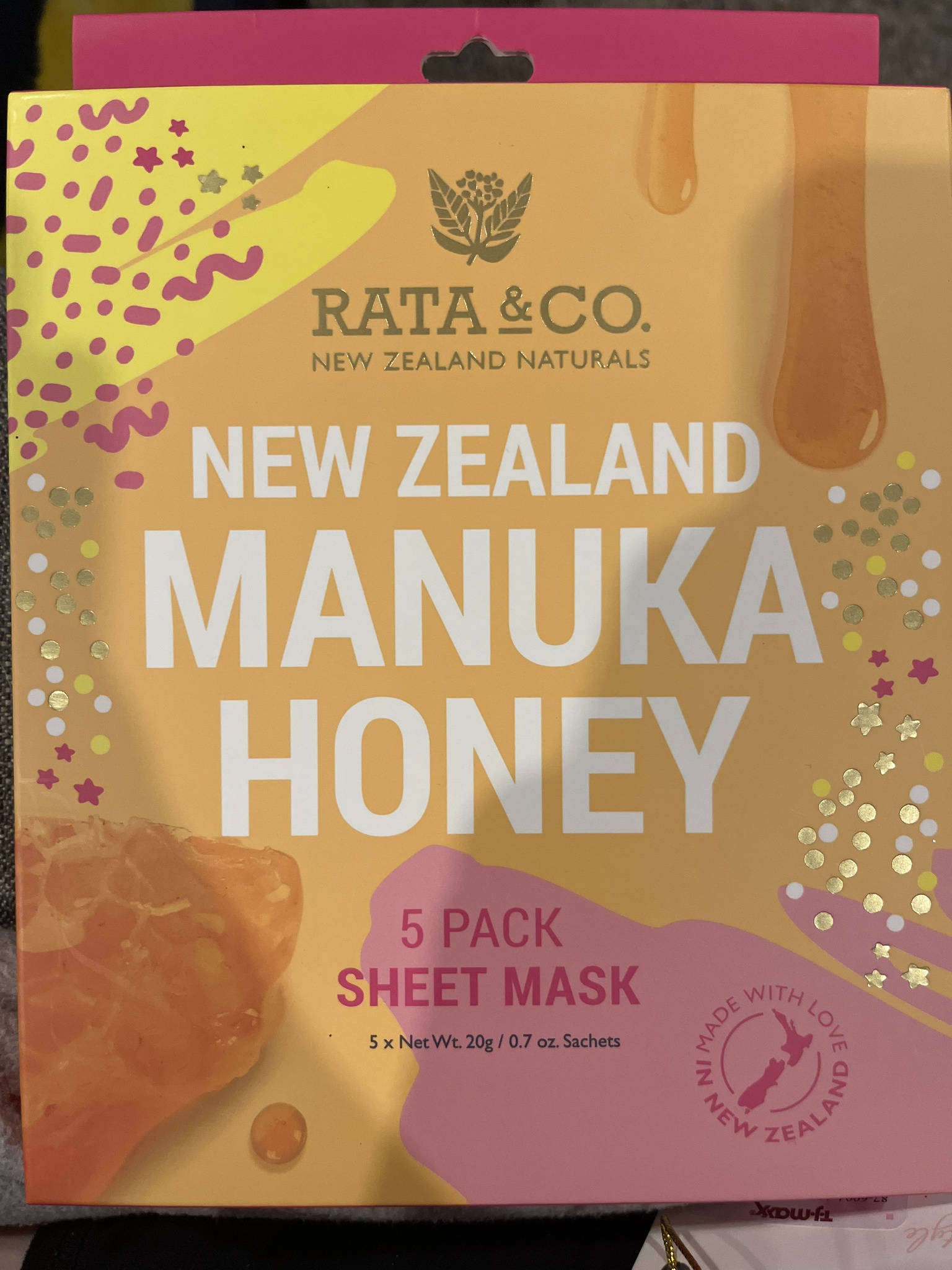 Rata & Co New Zealand Manuka Honey Sheet Mask