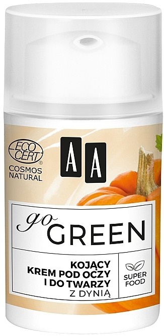 AA Go Green Soothing Eye And Face Cream With Pumpkin