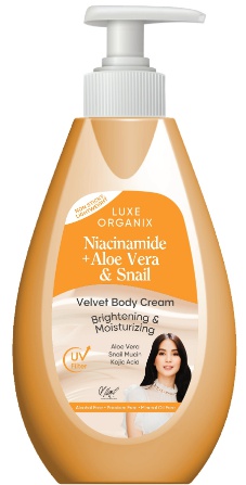 Luxe Organix Niacinamide + Aloe Vera & Snail Velvet Body Cream