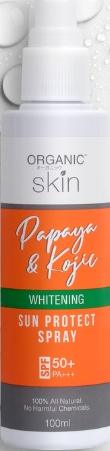 Organic Skin Japan Papaya&kojic Sunscreen SPF50 Sunblock Face And Body Spray Whitening Skin Care