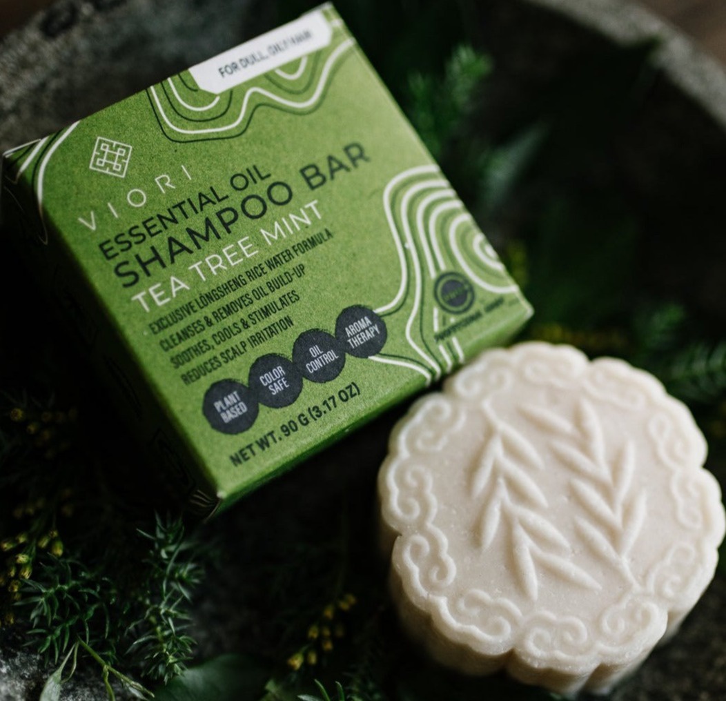 Viori Tea Tree Mint Essential Oil Shampoo Bar