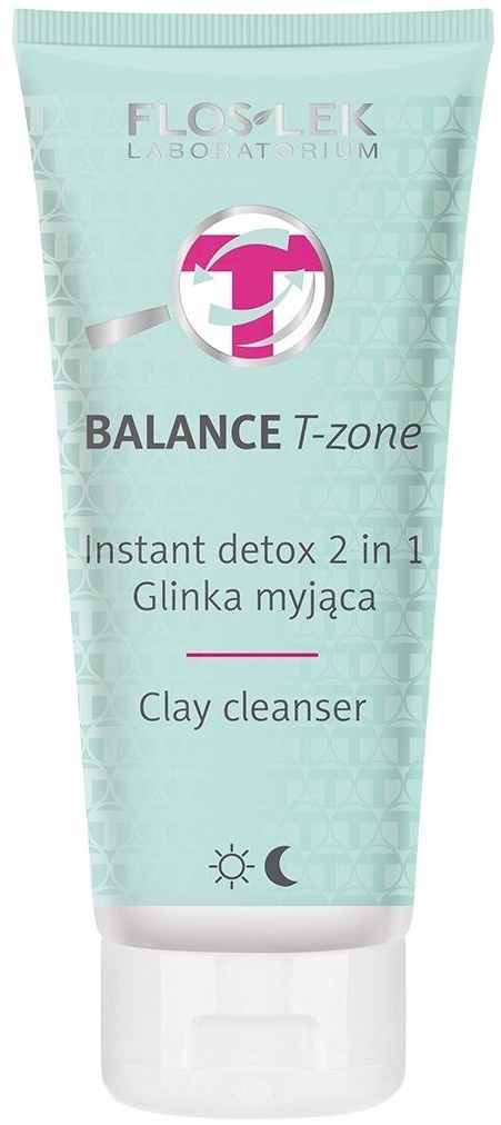 Floslek Balance T-Zone Instant Detox 2 In 1 Clay Cleanser