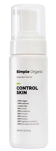 Simple Organic Espuma Facial Control Skin