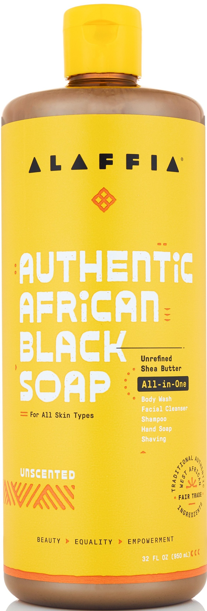 Alaffia Authentic African Black Soap All-in-one - Unscented