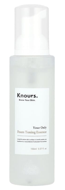 Knours Your Only, Foam Toning Essence, 5.07 Fl Oz (150ml)