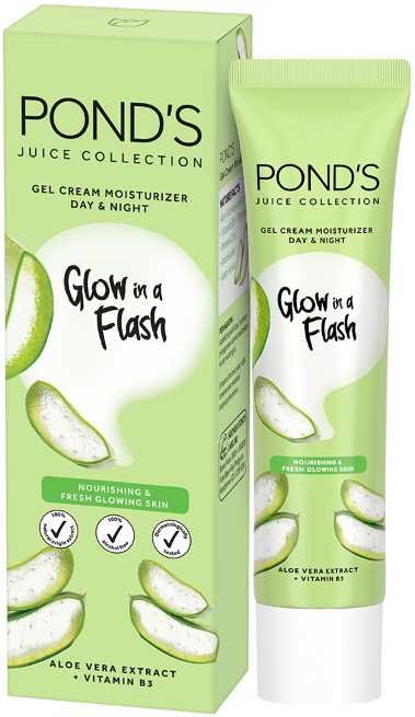 Pond's Juice Collection Gel Cream Moisturizer Day & Night Aloe Vera