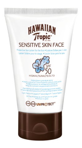 Hawaiian Tropic Sensitive Skin Face PSF 50