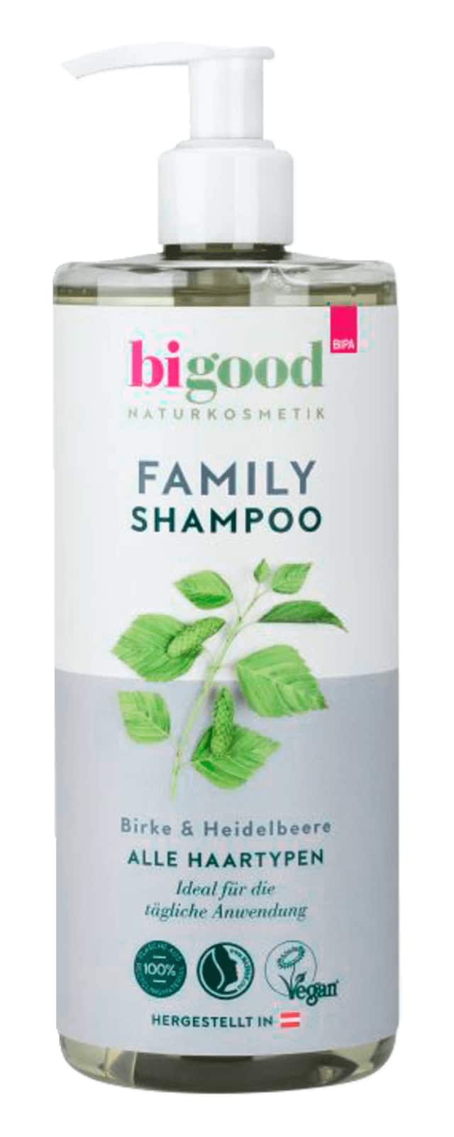 bi good Family Shampoo Birke & Heidelbeere