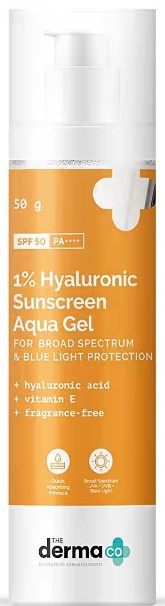 The derma CO 1% Hyaluronic Sunscreen Aqua Gel With SPF 50 Pa++++ For Broad Spectrum