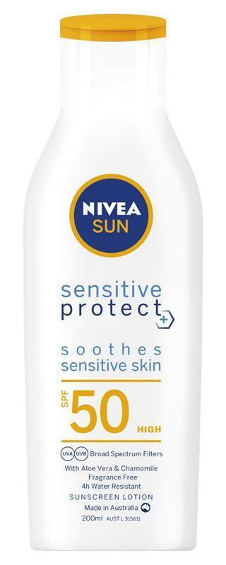 Nivea Sun Sensitive Protect Sunscreen Lotion (SPF50)