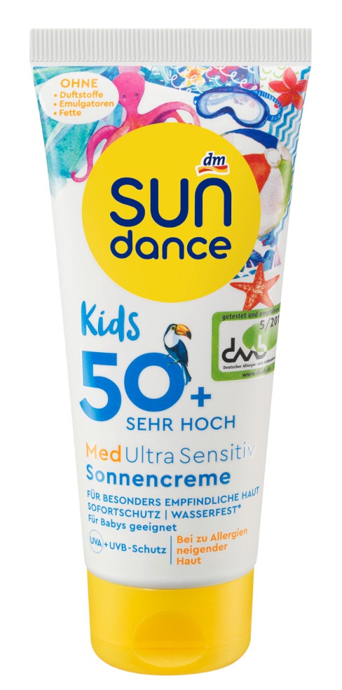 SUNdance Kids Med Ultra Sensitiv Sonnencreme SPF 50+