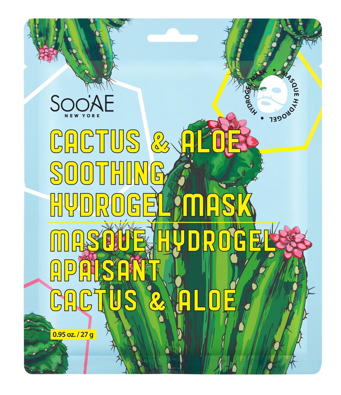 Soo'Ae Cactus & Aloe Soothing Hydrogel Mask