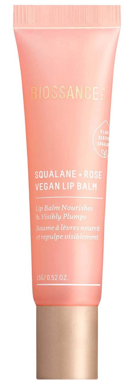 BIOSSANCE Squalane + Rose Vegan Lip Balm