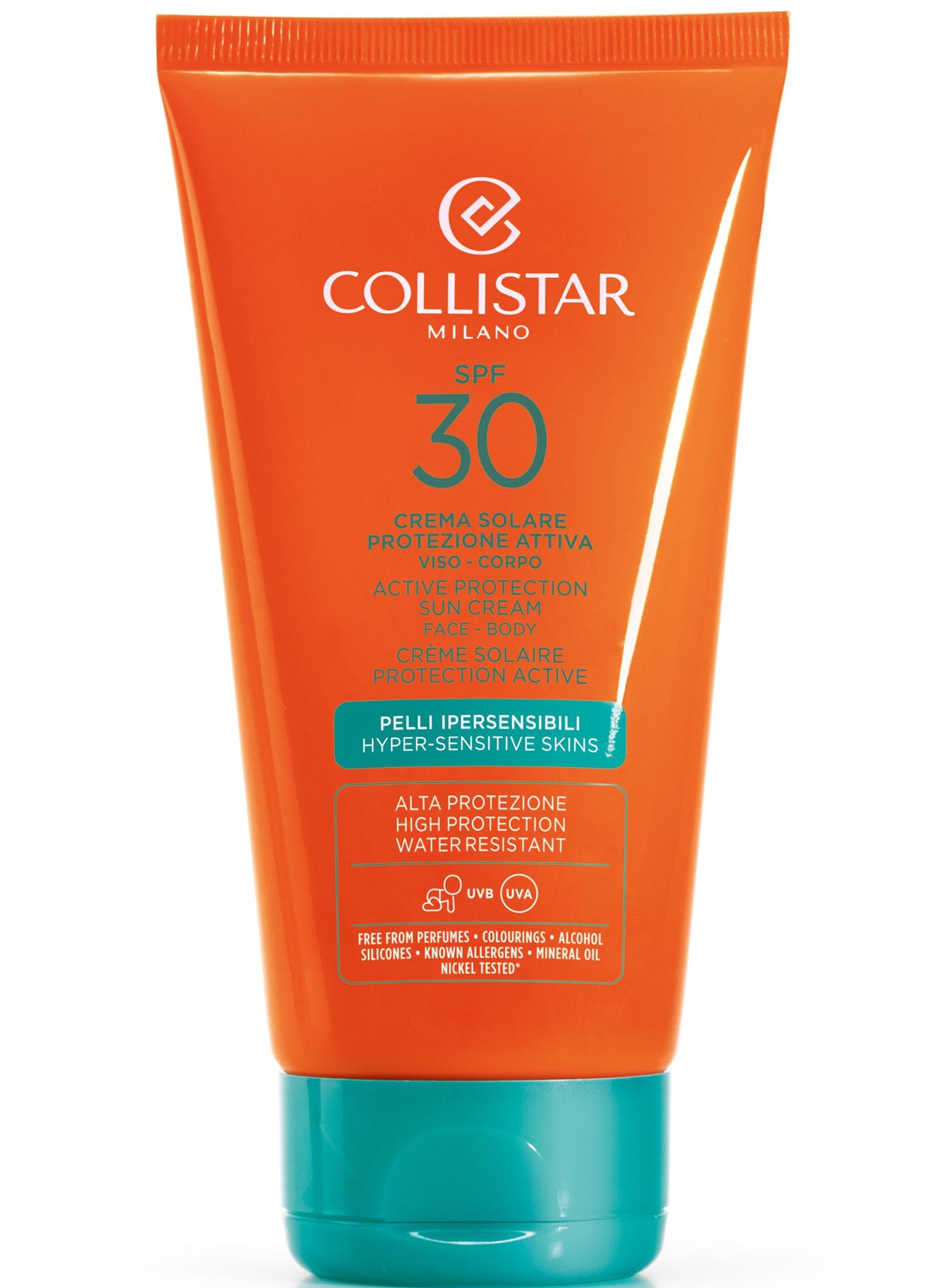Collistar Active Protection Sun Cream SPF 30 (Sensitive Skin/Fragrance-Free)