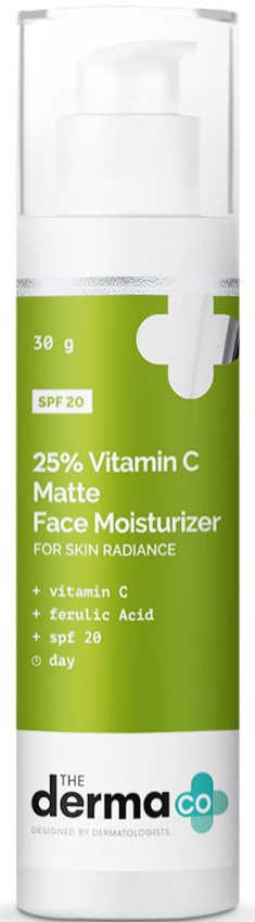 The derma CO 25% Vitamin C Matte Face Moisturizer With Ferulic Acid & SPF 20