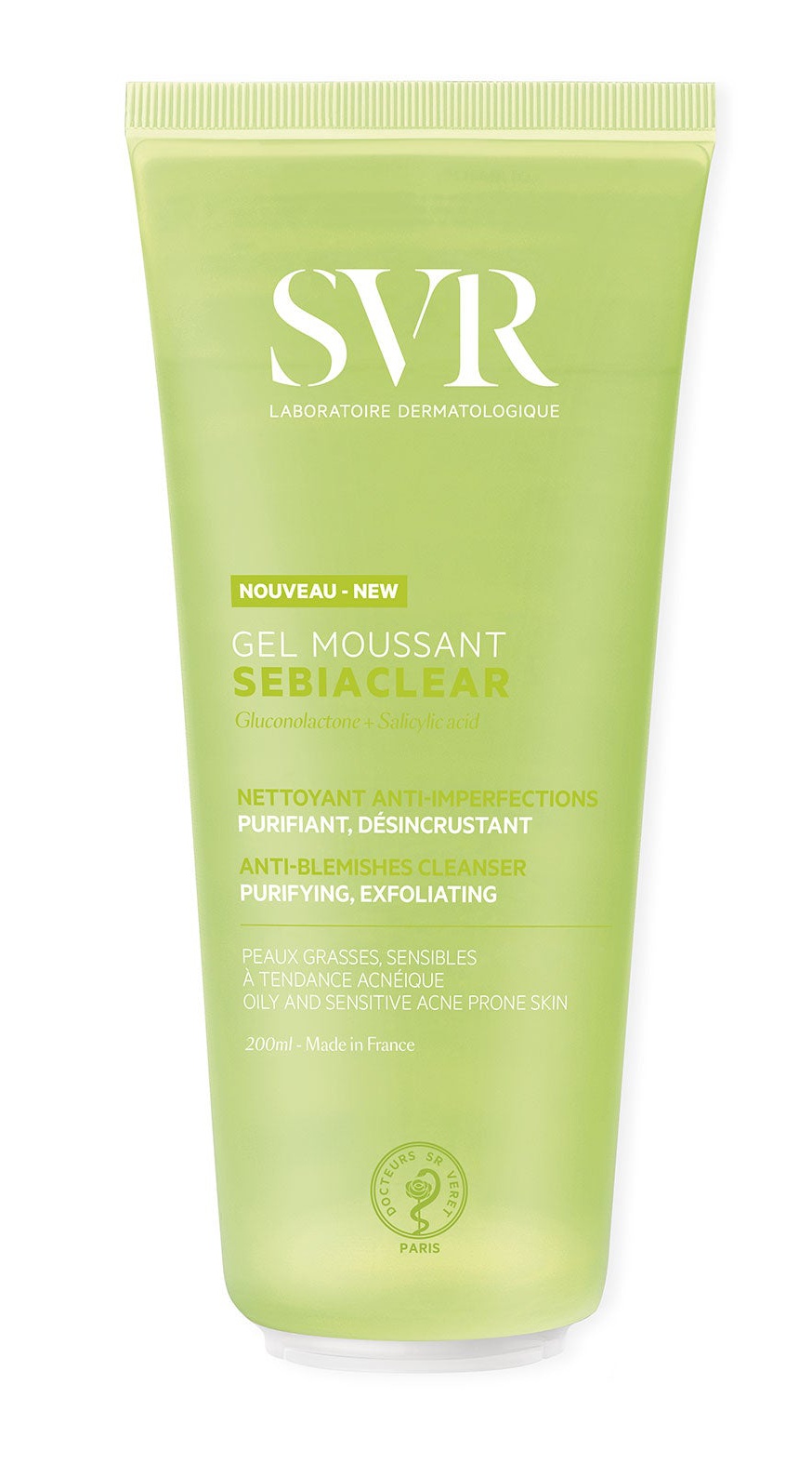 SVR laboratoire dermatologique Sebiaclear Gel Moussant