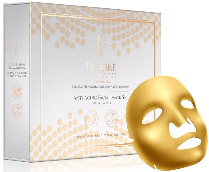 Predire Paris Paris Anti-Aging Oxygen & Stem Cell 16 Piece Golden Mask Set