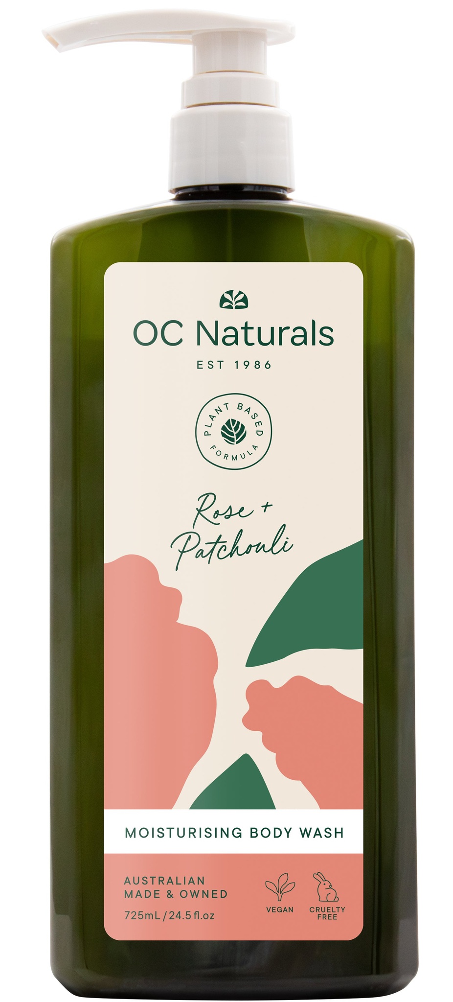 OC Naturals Rose & Patchouli Moisturising Body Wash