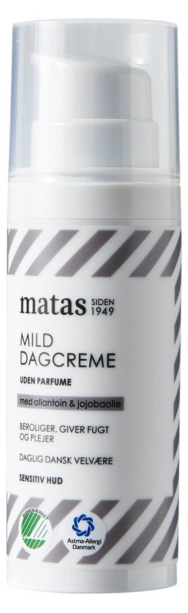 Matas Mild Dagcreme Til Sensitiv Hud Uden Parfume