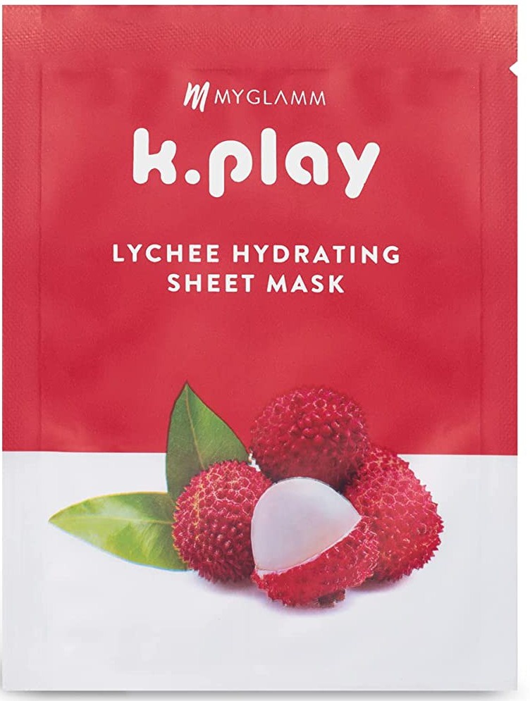 MYGLAMM K. Play Lychee Hydrating Sheet Mask