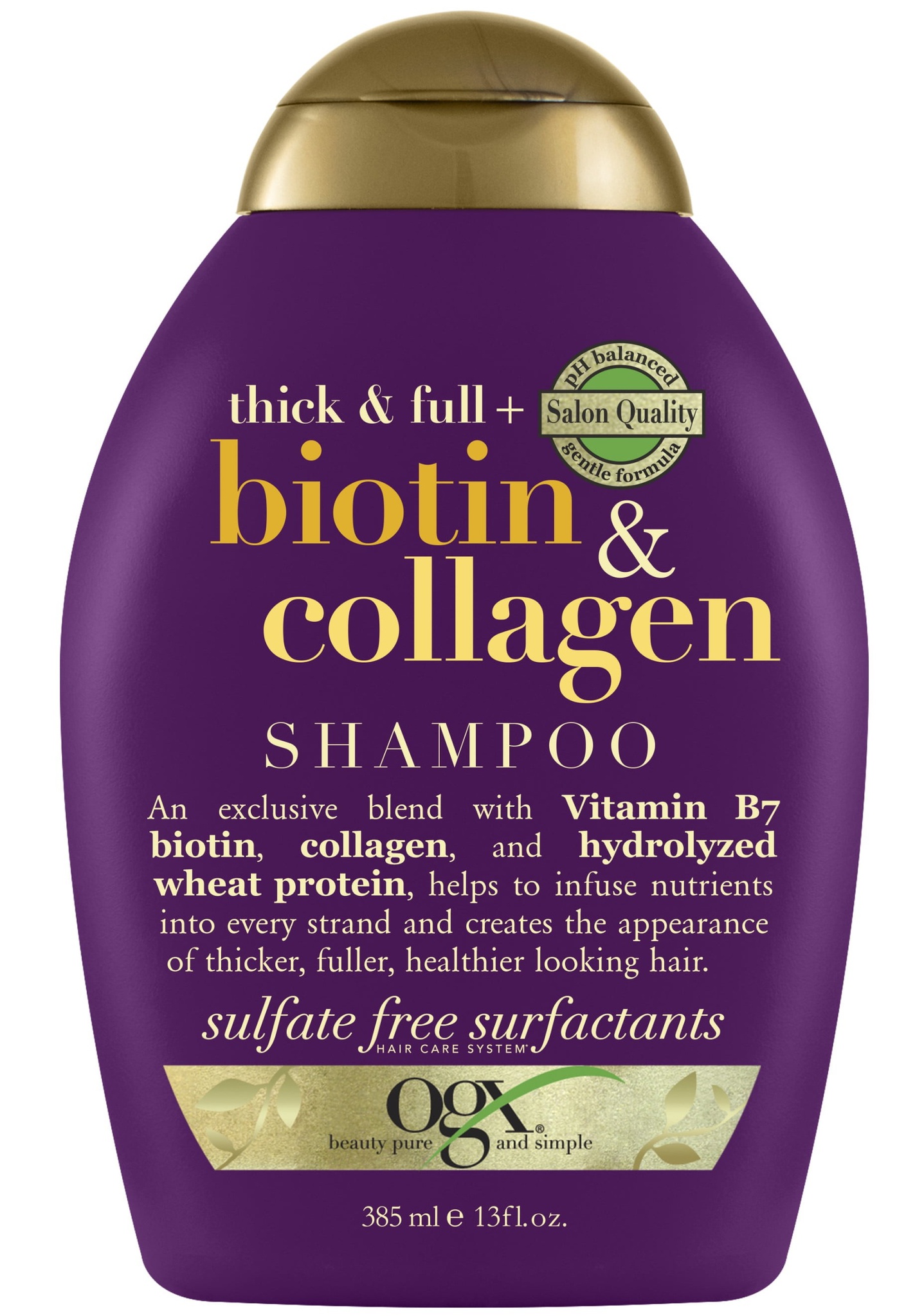 OGX Thick & Full + Volumising Biotin & Collagen Shampoo For Fine Hair
