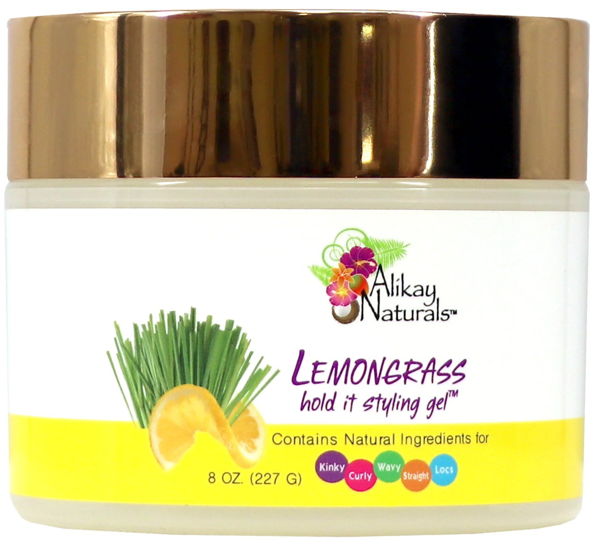 Alikay Naturals Lemongrass Curl Enhancing Jar Hair Styling Gel
