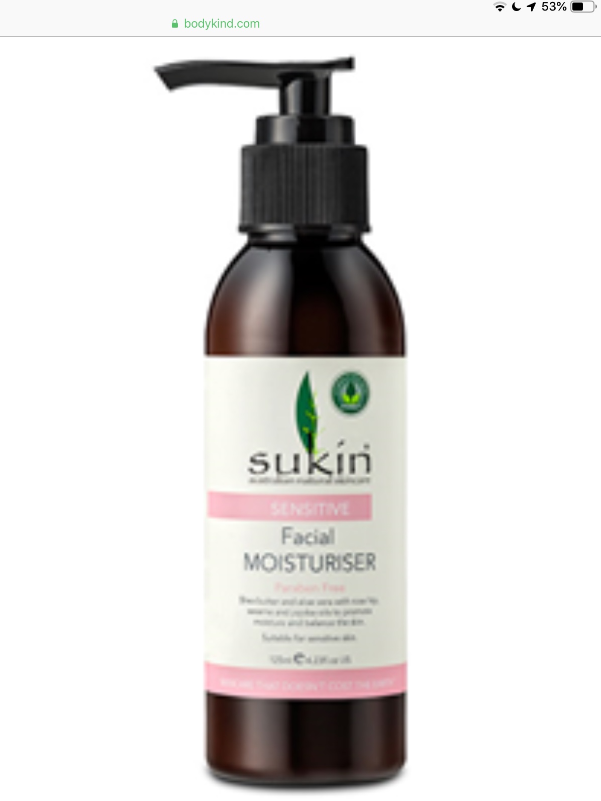 Sukin Sensitive Facial Moisturiser