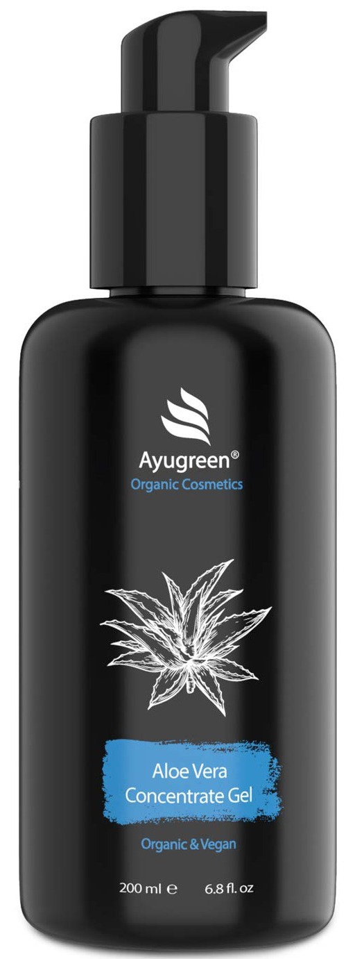 Ayugreen Organic Aloe Vera Gel, Vegan Concentrate Made Of Pure Aloe Vera Juice