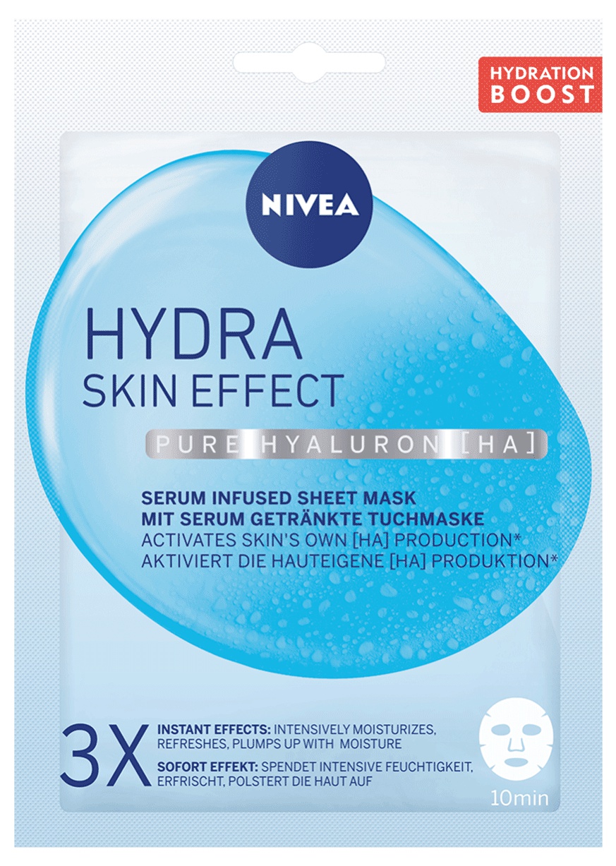 Nivea Hydra Skin Effect Pure Hyaluron Serum Infused Sheet Mask