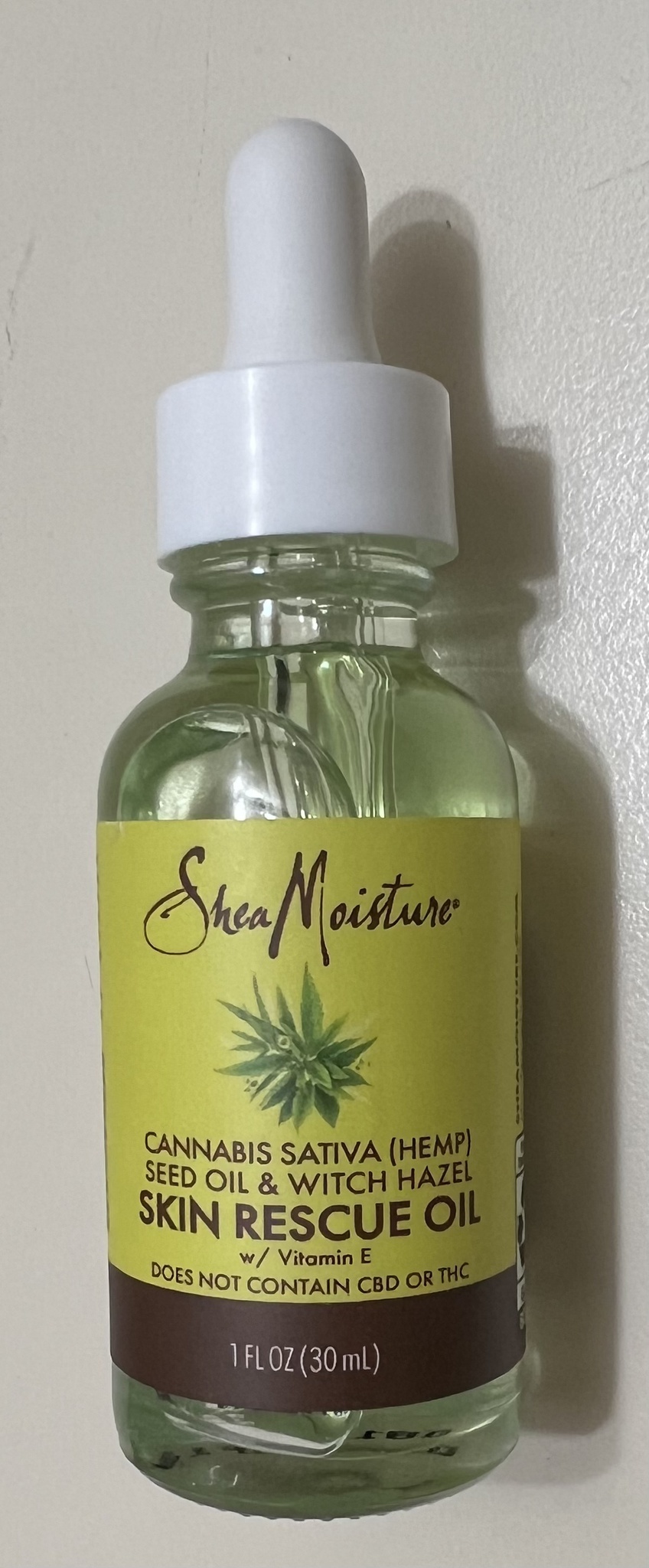 Shea Moisture Cannabis Sativa (hemp) Seed Oil & Witch Hazel Skin Rescue Oil W/ Vitamin E
