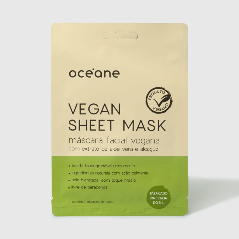 Oceane Vegan Sheet Mask - Máscara Facial Vegana