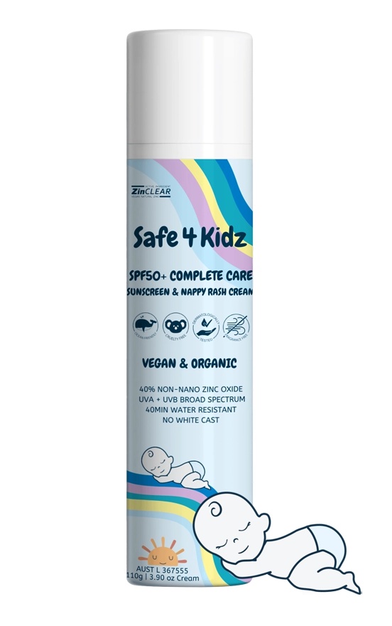 Safe4Kidz Kids Mineral Sunscreen For Ultra Sensitive Skin SPF50