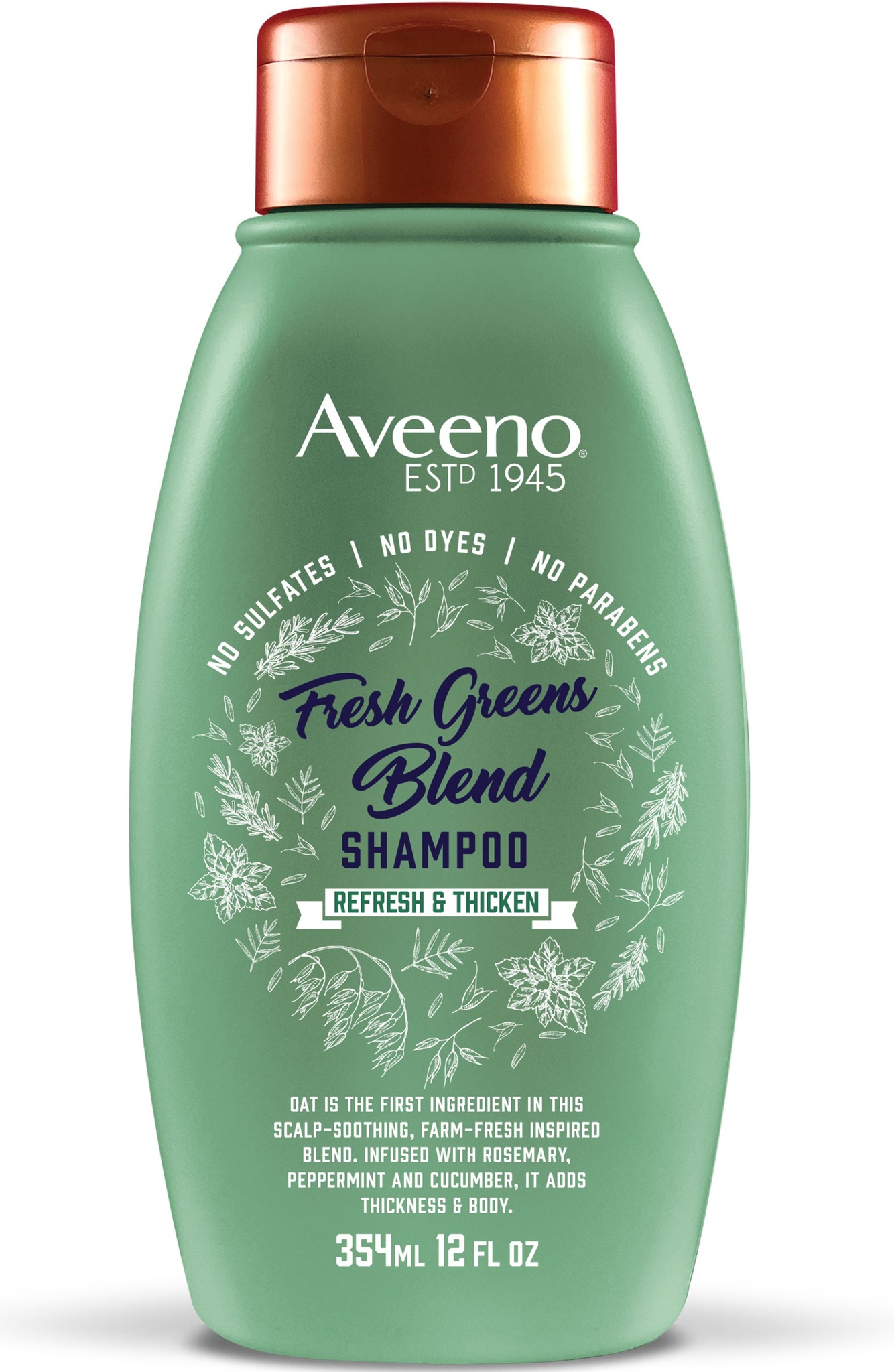 Aveeno Volumising Plus Fresh Green Blend Shampoo