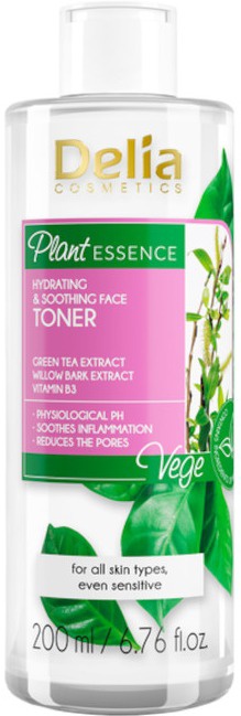 Delia Cosmetics Plant Essence Hydrating & Soothing Face Toner