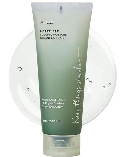 Anua Heartleaf Succinic Moisture Cleansing Foam ingredients (Explained)