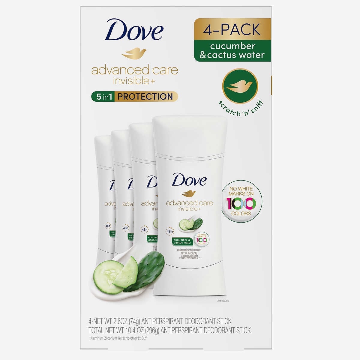 Dove Advanced Care Invisible+ Cucumber And Cactus Water