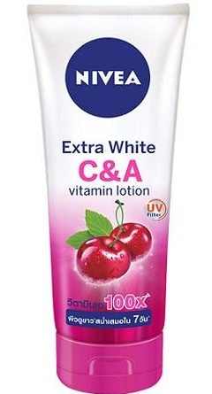 Nivea Extra White C & A Vitamin Lotion.
