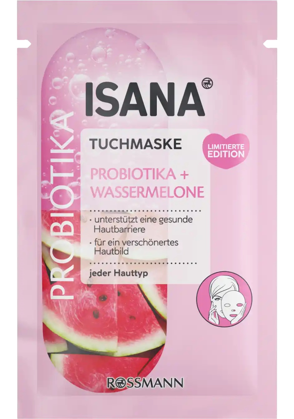 Isana Probiotika + Wassermelone Tuchmaske