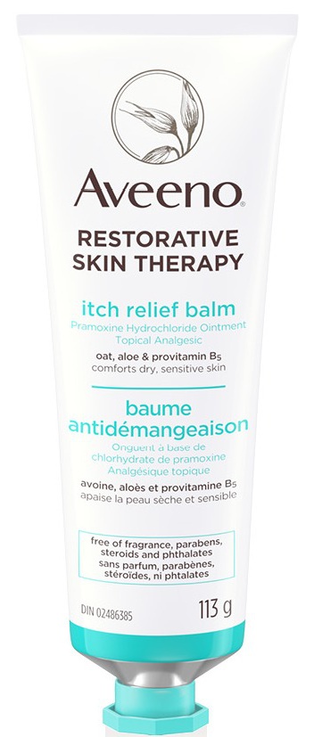 Aveeno Restorative Skin Therapy Itch Relief Balm For Dry Skin Fragrance-Free